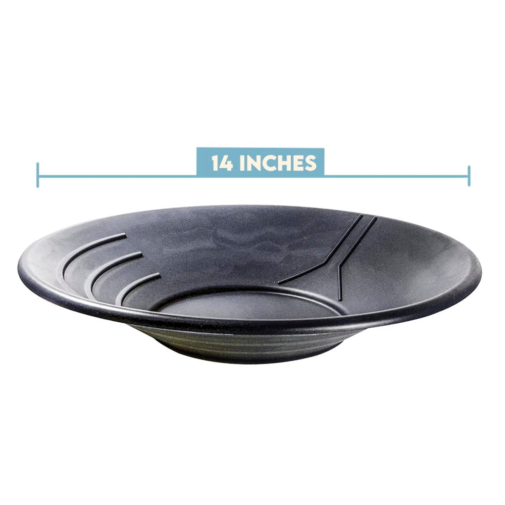 Bright black SE pan color helps gold flakes stand out in sun.