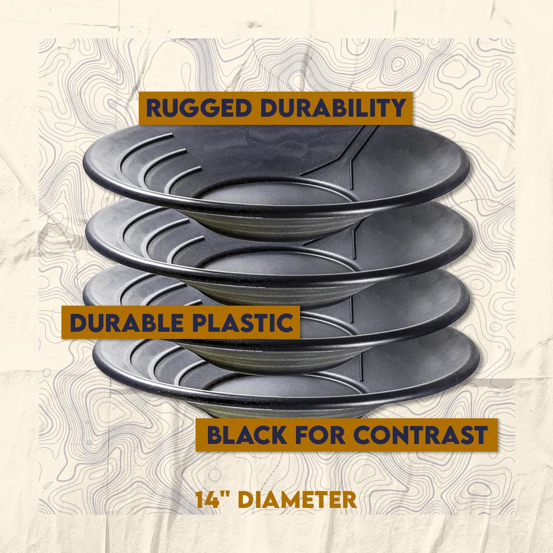 SE plastic gold pan is lightweight, ideal for beginners.