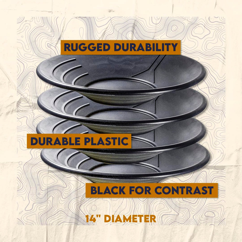 SE plastic gold pan is lightweight, ideal for beginners.