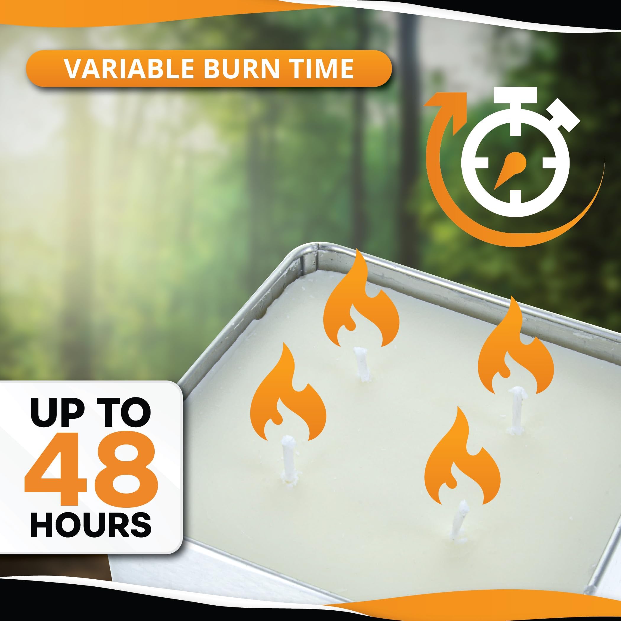 SE 4-Wick candle camping light for nighttime visibility