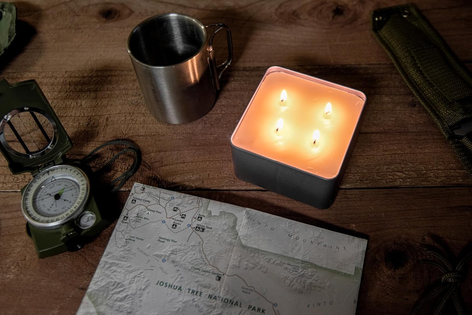SE 4-Wick candle stable burn for safe use anywhere