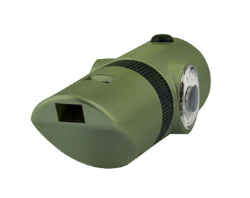 SE 7-in-1 green survival whistle compass feature aids navigation.
