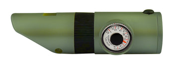 SE 7-in-1 green survival whistle signaling mirror for signaling.