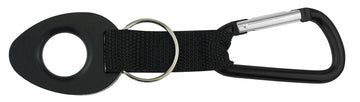 SE bottle holder with black carabiner for secure on-the-go bottle attachment.