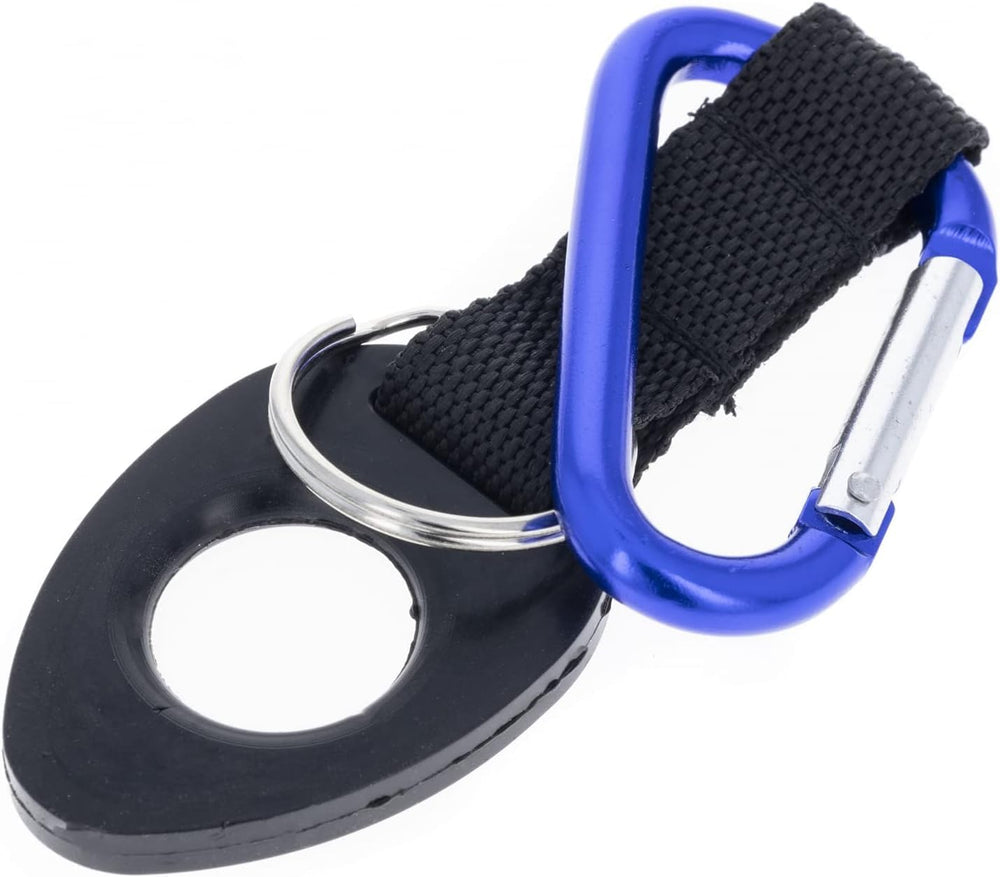 SE bottle holder with split key ring adds lightweight organization for keys and IDs.