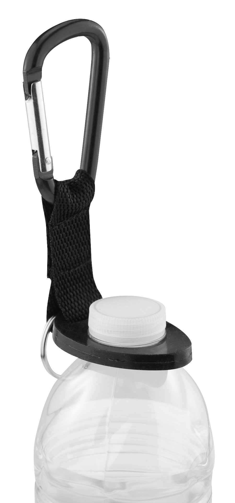 SE bottle holder includes split key ring for badges, keys, and small gear.
