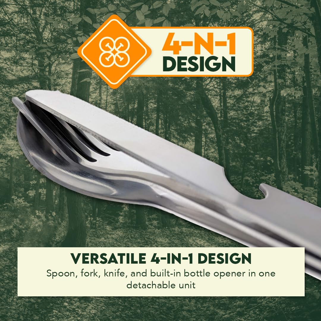 SE clear pouch keeps all detachable utensils protected and organized during transport