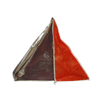 SE emergency tube tent in use across multiple outdoor scenarios.