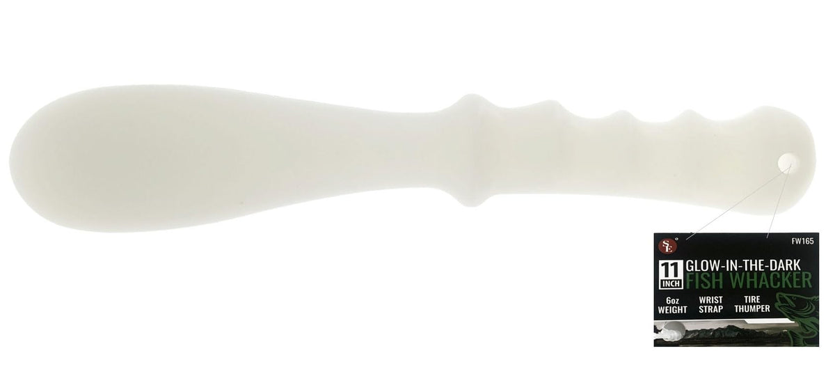SE Glow-in-the-Dark Thumper Bat with ridged handles for night visibility and secure grip.