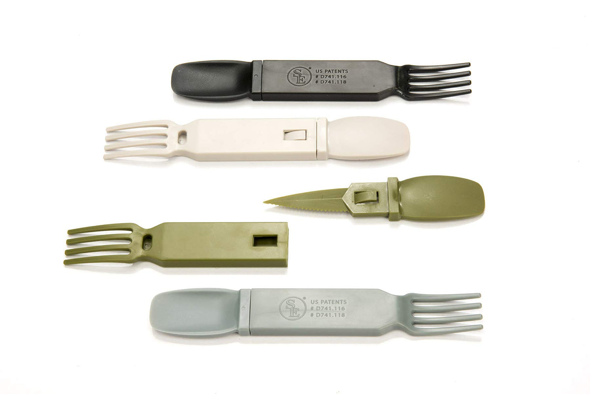 SE Snapatite 3-in-1 Utensil folded and compact for travel