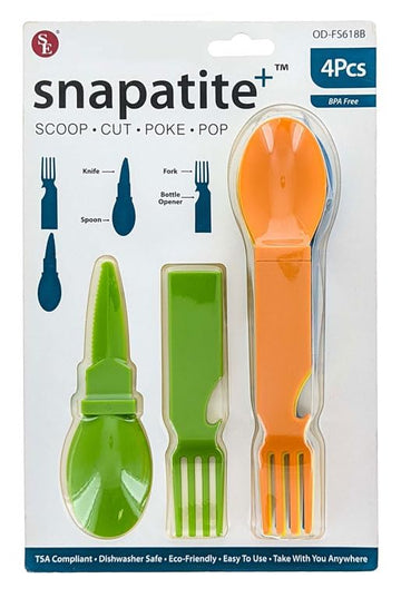 SE Snapatite spoon within the 4-in-1 tool for easy meals anywhere.