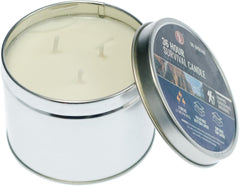 SE Survivor Series 3-Wick Emergency Candle provides 36-hour light during outages