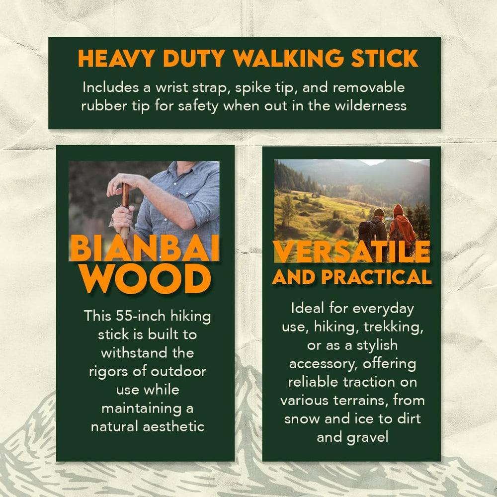 SE Survivor Series stick features steel spike for traction on ice and dirt.