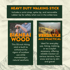 SE Survivor Series stick features steel spike for traction on ice and dirt.