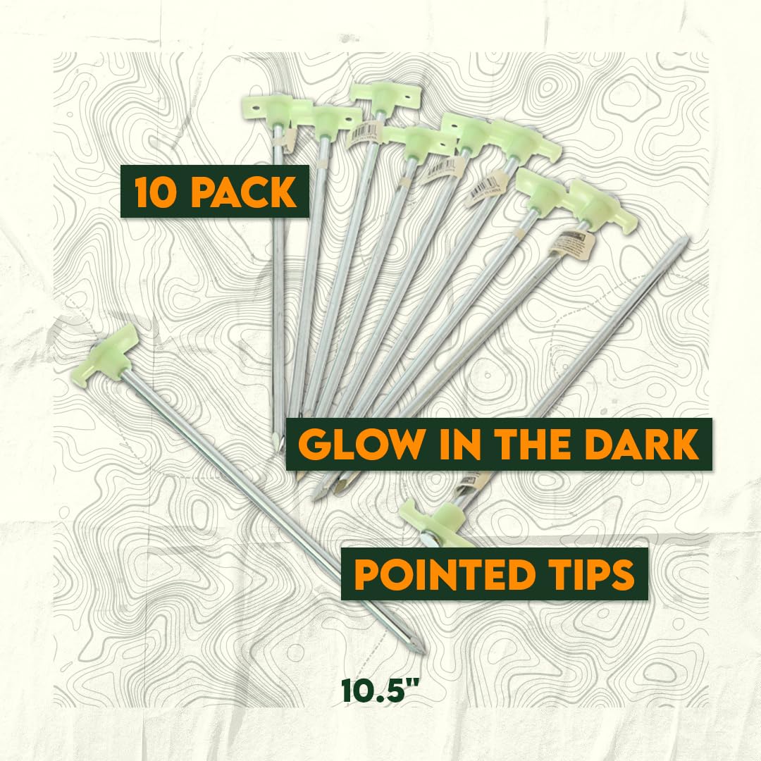SE 10-pack provides reliable anchoring for camping, beaches, and picnics.
