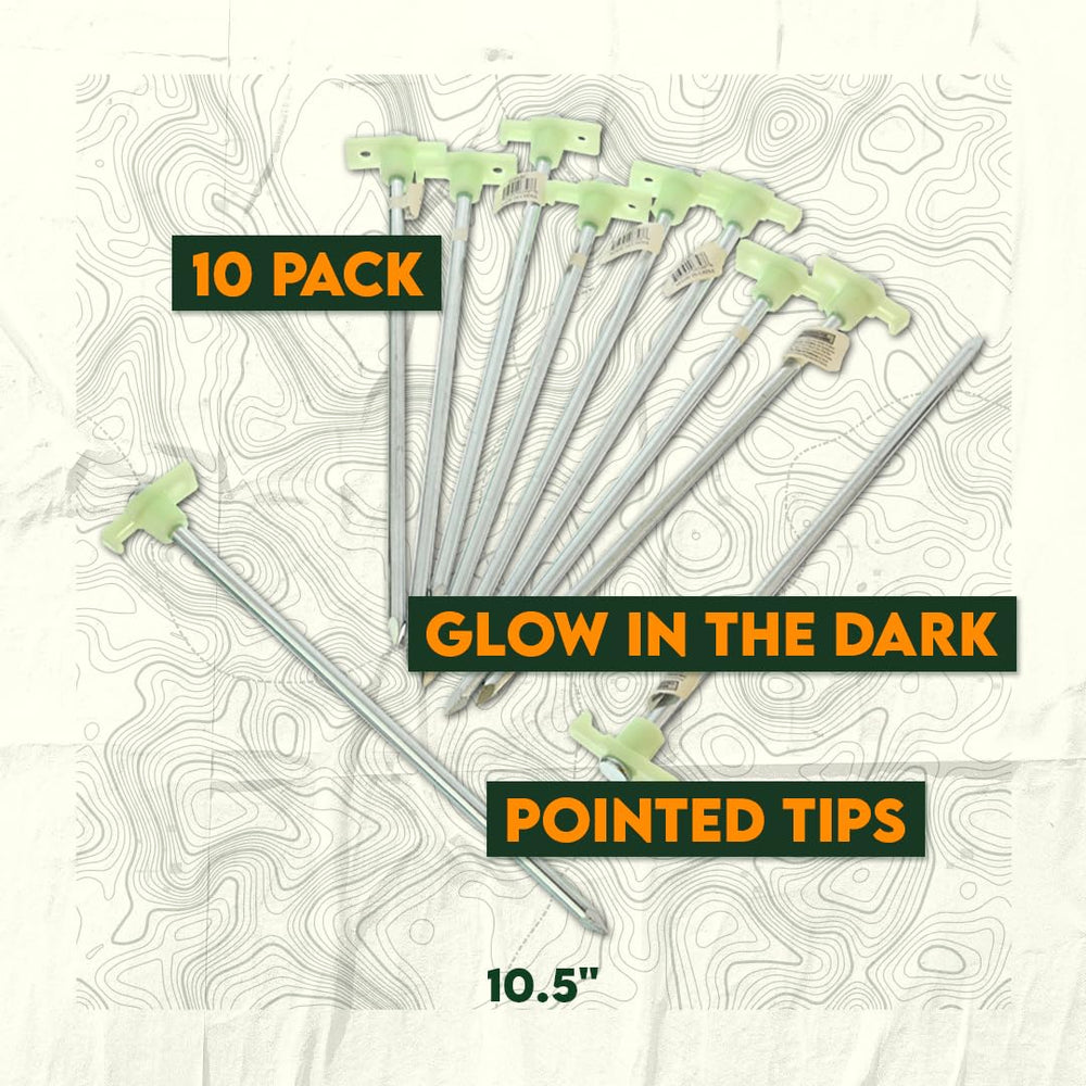 SE 10-pack provides reliable anchoring for camping, beaches, and picnics.