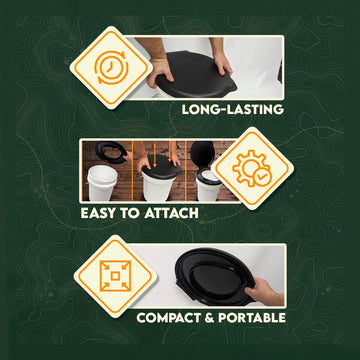 SE lid attaches easily with a secure snap-on mechanism.