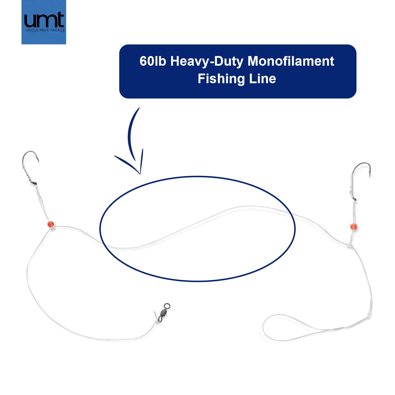 Hand-tied rig components for Northeast saltwater fishing