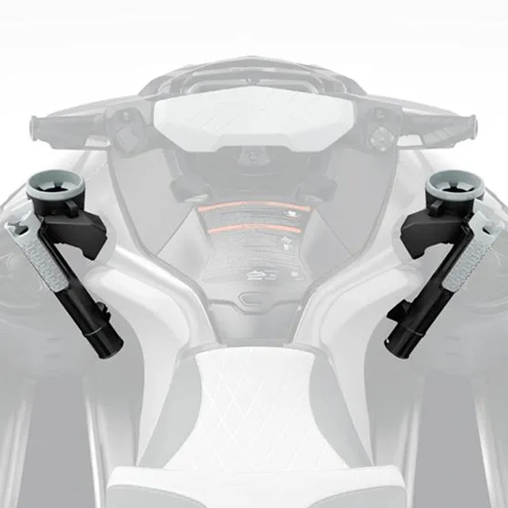 Sea-Doo left-hand rod holder for convenient trolling gear access.