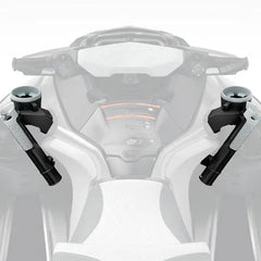 Sea-Doo LinQ front support left side enables versatile mounting and cup holder integration on the go.