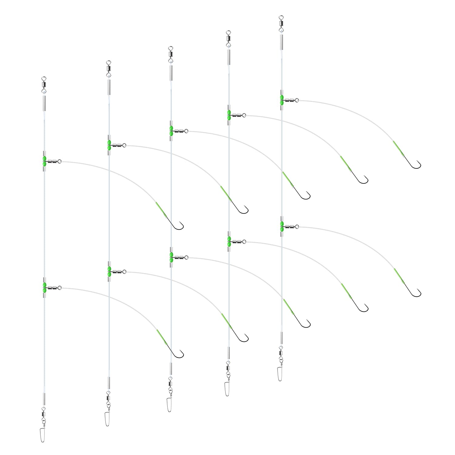 5pcs sea fishing rigs set for beach casting
