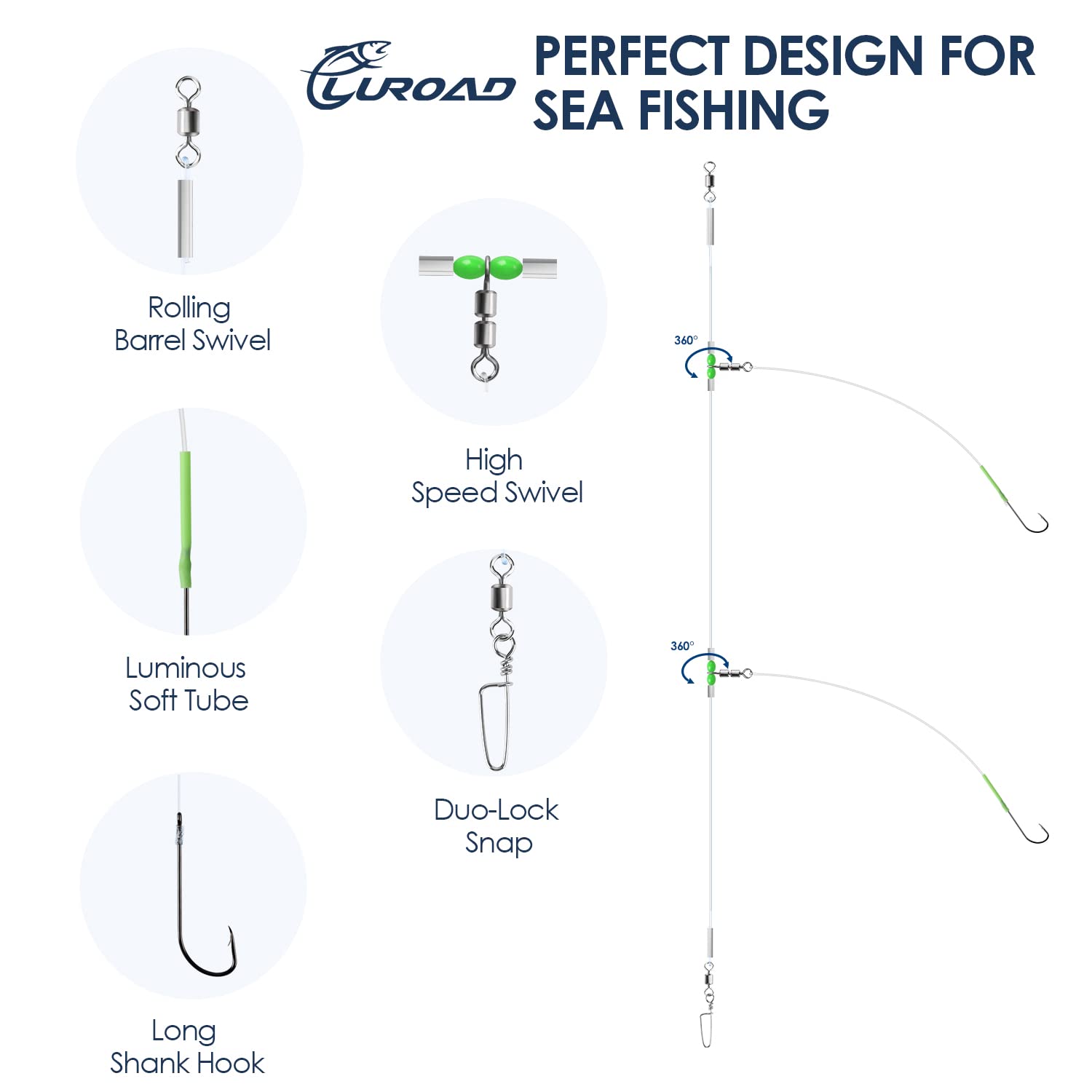 Pre-tied flapper rig ready to use
