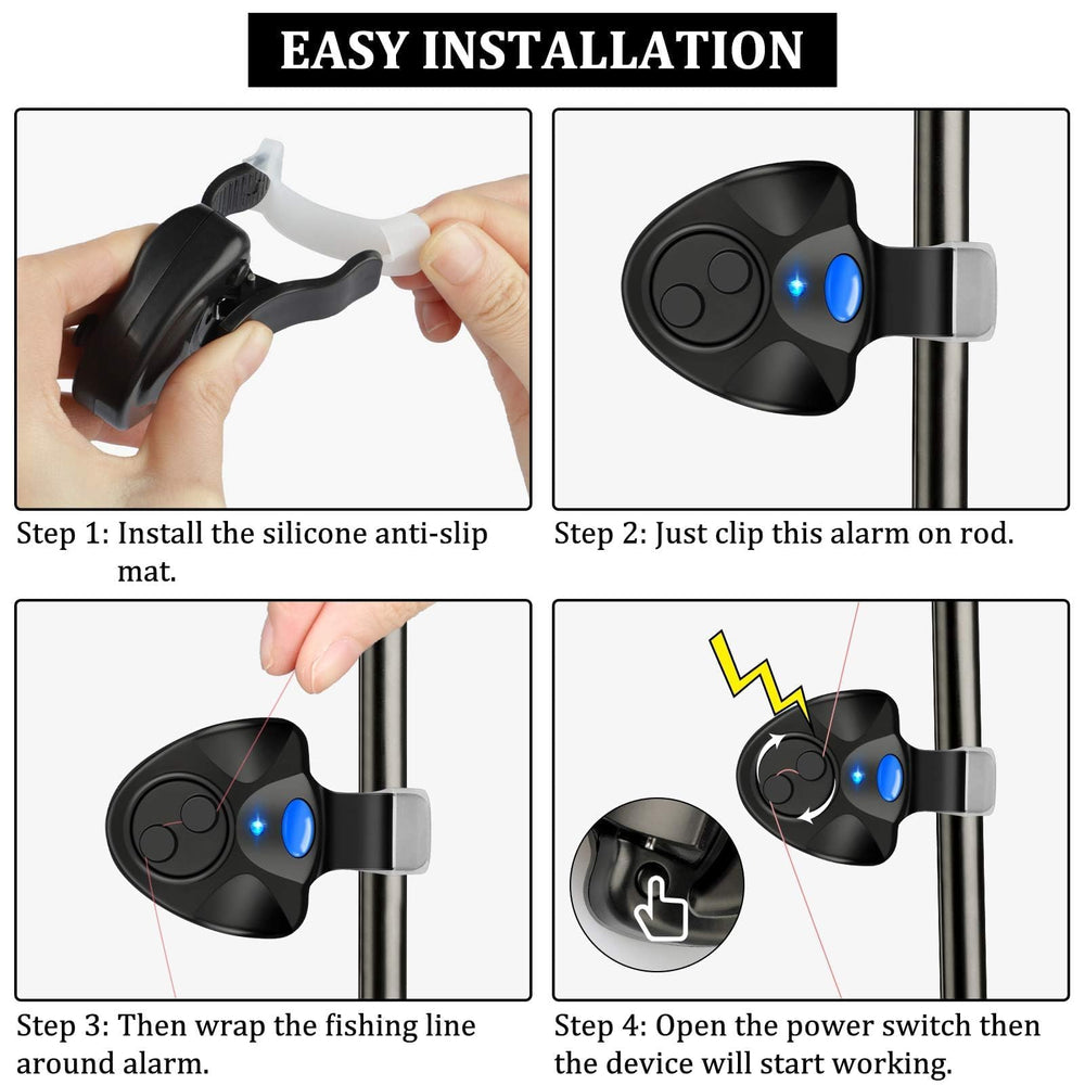 Bite alarms suitable for sea and ice fishing