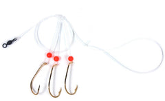 Sea Striker gold bait holder rig shown, ideal to keep baits secure and visible for attracting bites.