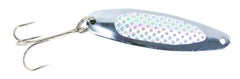 Sea Striker SES300-SIL casting spoon, Silver Prism, reflects light to attract fish
