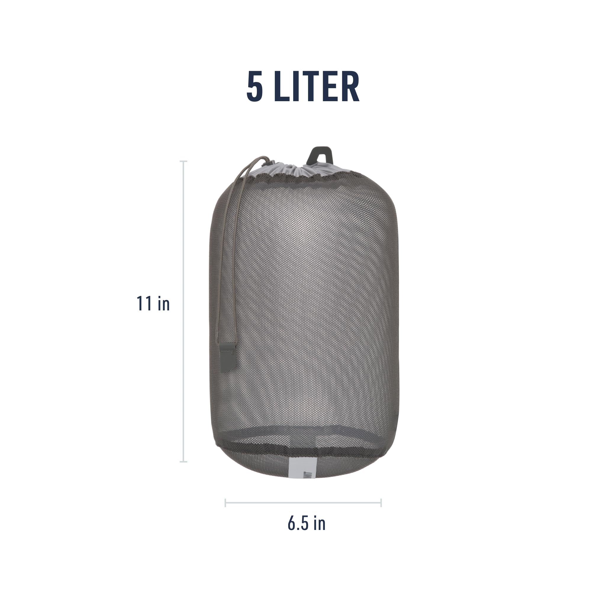 Sea to Summit 5L dimensions and light weight for compact packing
