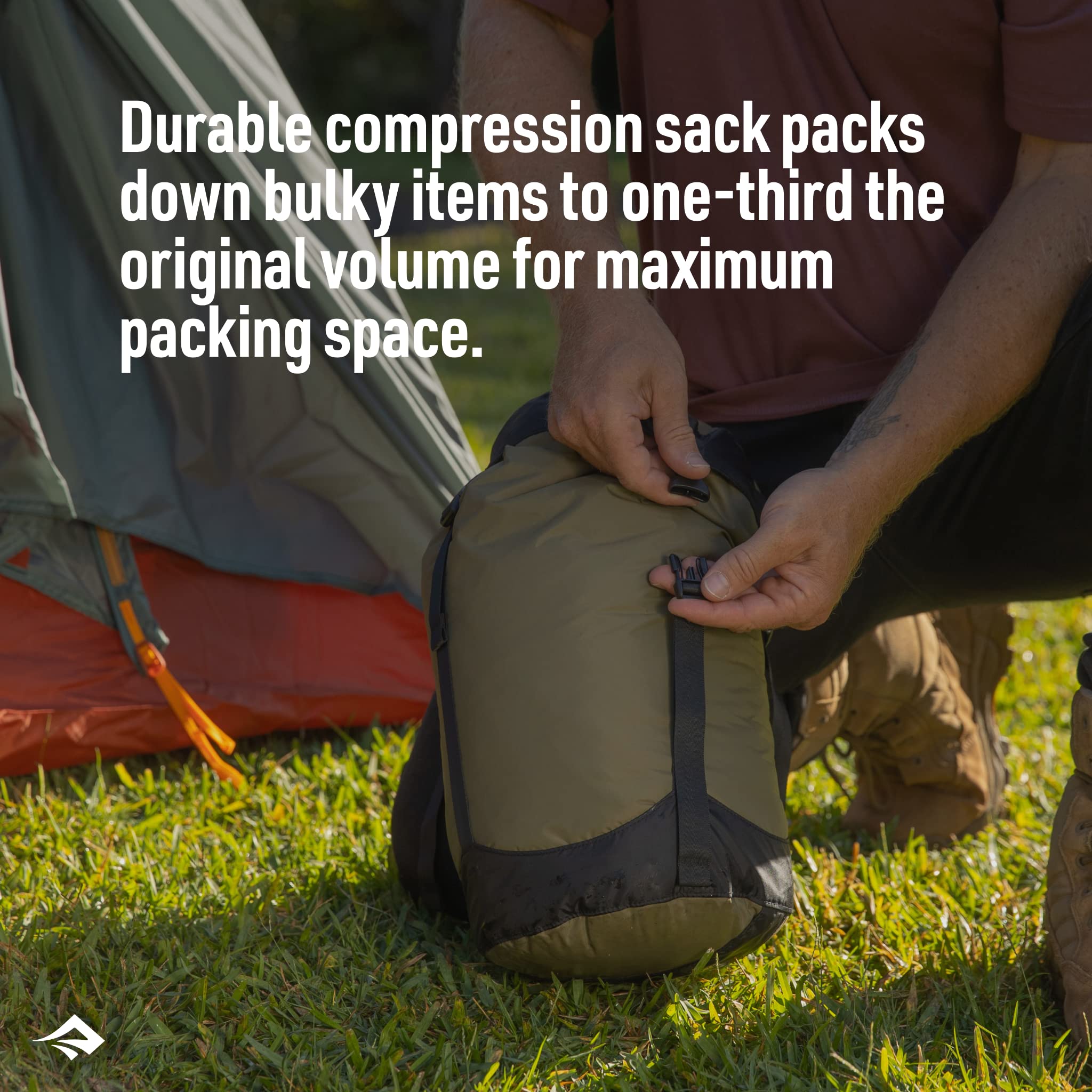 Sea to Summit 8L sack interior moisture-shedding lining for dry gear visibility