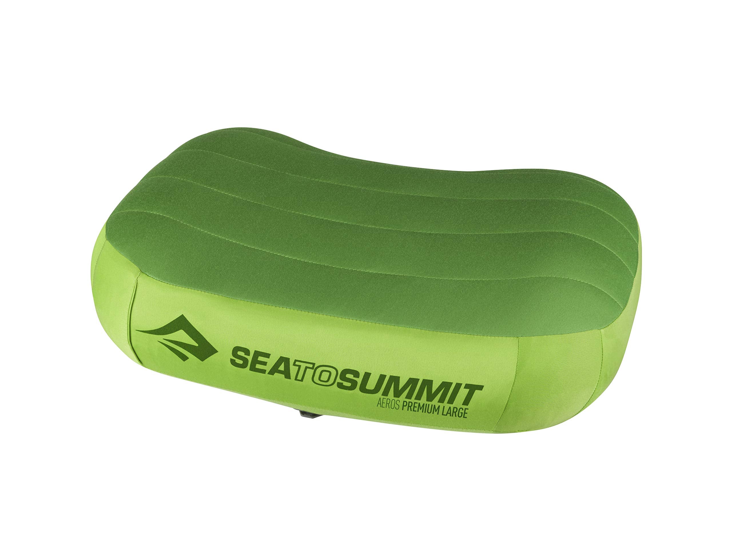 Sea to Summit Aeros pillow exterior shows soft brushed knit for cozy travel comfort.