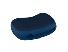 Sea to Summit Aeros Premium inflatable travel pillow front view highlights compact comfort for travel