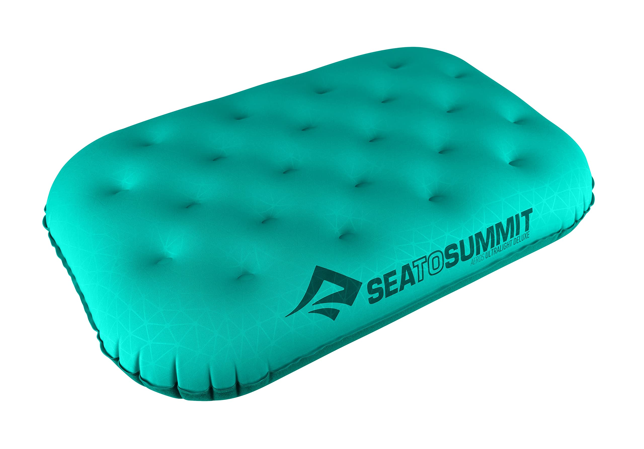 Sea to Summit Aeros Ultralight Pillow Deluxe inflated for bed-like outdoor comfort