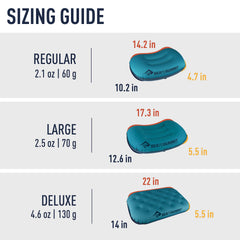 Sea to Summit Aeros Ultralight Pillow packed compact for minimalist backpacking trips.
