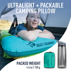 Sea to Summit Aeros Ultralight Pillow Soft Face Fabric feels gentle on skin