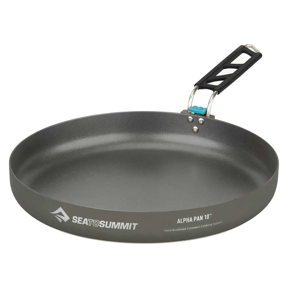 Sea to Summit Alpha D25.4 cm frying pan for lightweight camp cooking and quick sautéing.