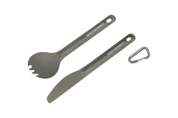 Sea to Summit Alpha Light cutlery set, ultra-lightweight for backpacking meals.