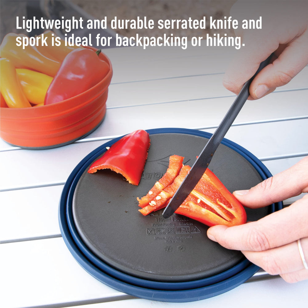 Hard-anodized matte aluminum finish for durability in outdoor use.