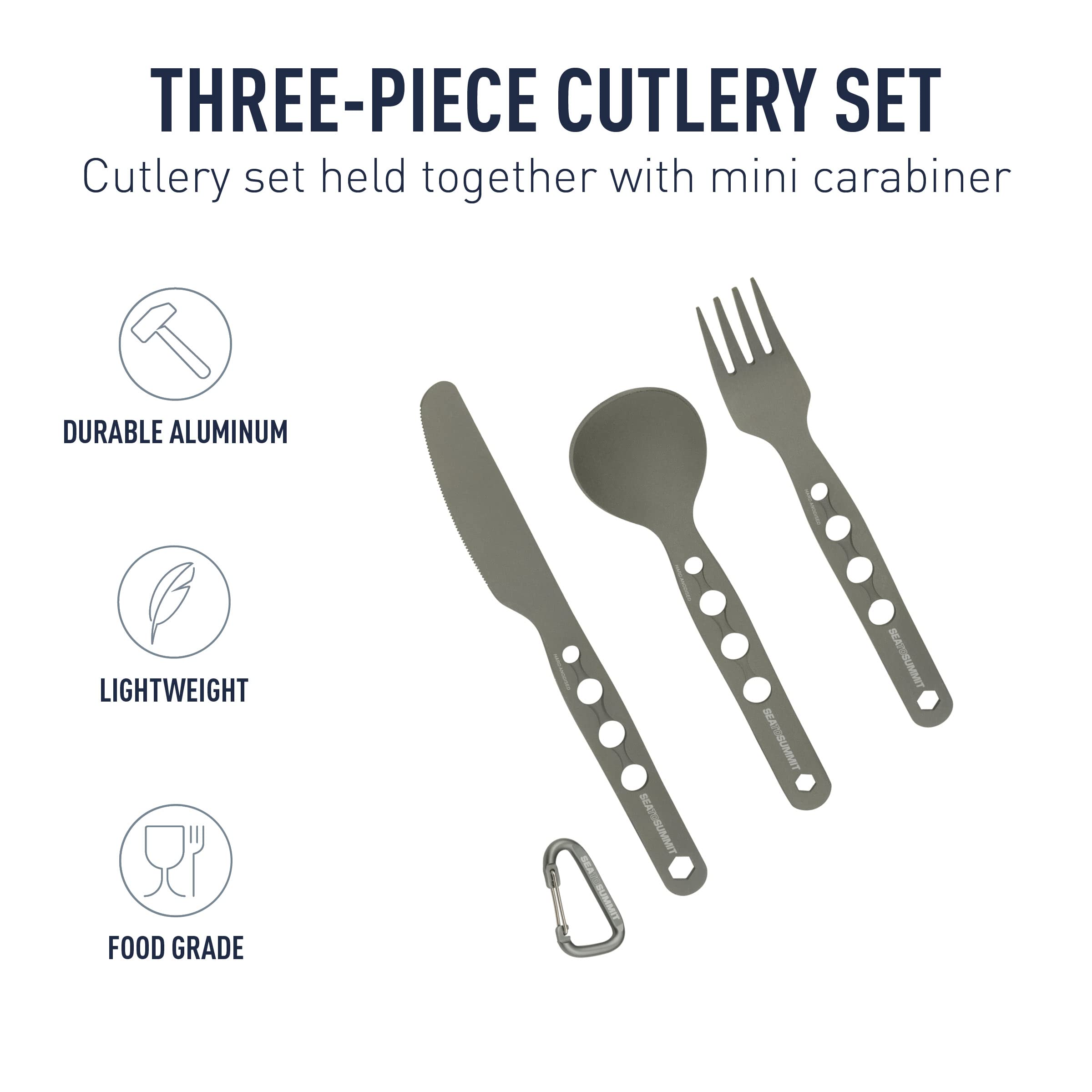 Sea to Summit Alpha Set fork ready for outdoor dining