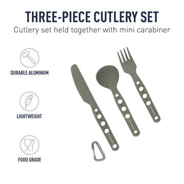 Sea to Summit Alpha Set fork ready for outdoor dining