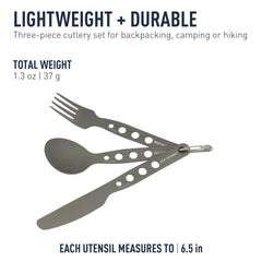 Sea to Summit Alpha Set spoon with matte finish for camp use
