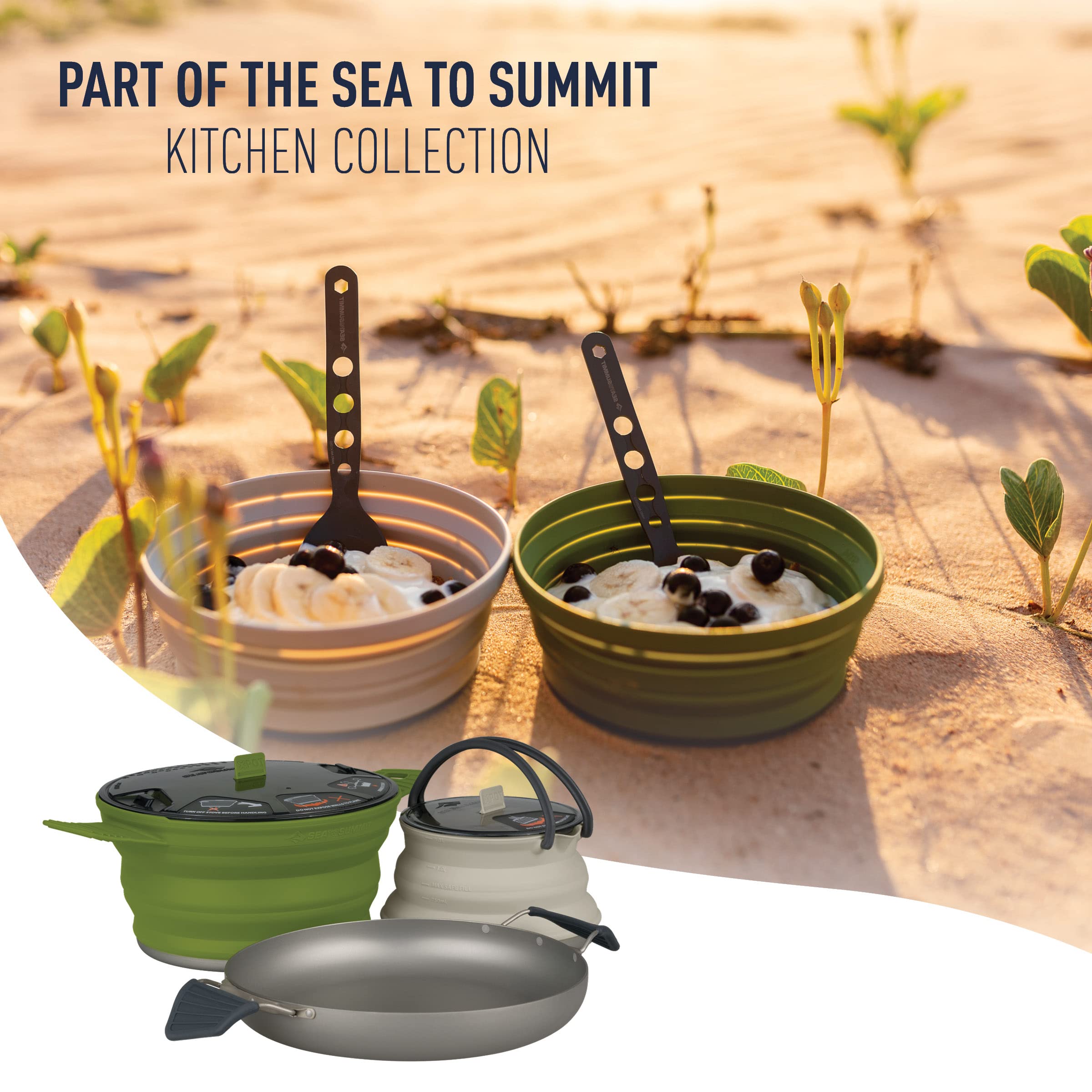 Sea to Summit Alpha Set shows total weight around 37g for backpacking