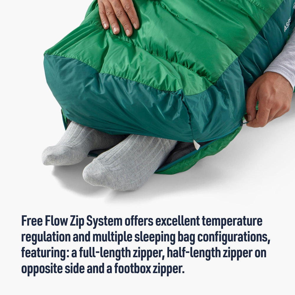 Sea to Summit Ascent unzip for ventilation and flexible sleeping configurations