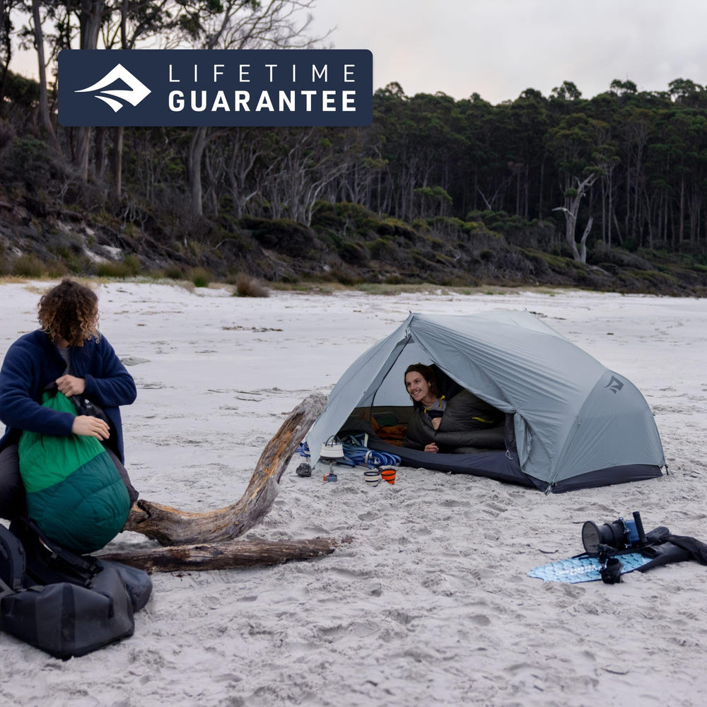 Sea to Summit Ascent bag can be used as a quilt for warm nights.
