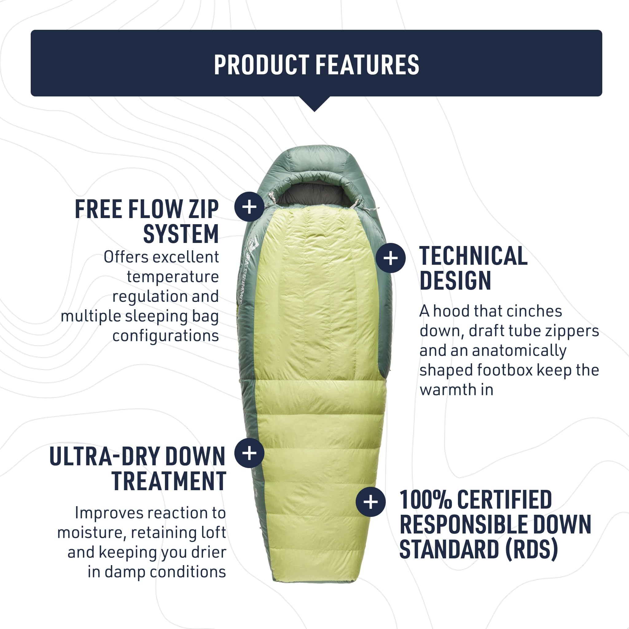 Sea to Summit Ascent fits women's shoulders for comfortable side sleeping.