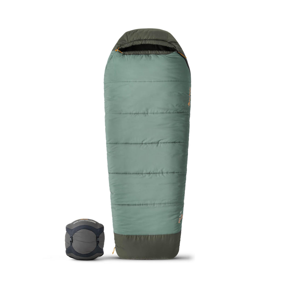 Sea to Summit Boab sleeping bag long folded for compact travel warmth