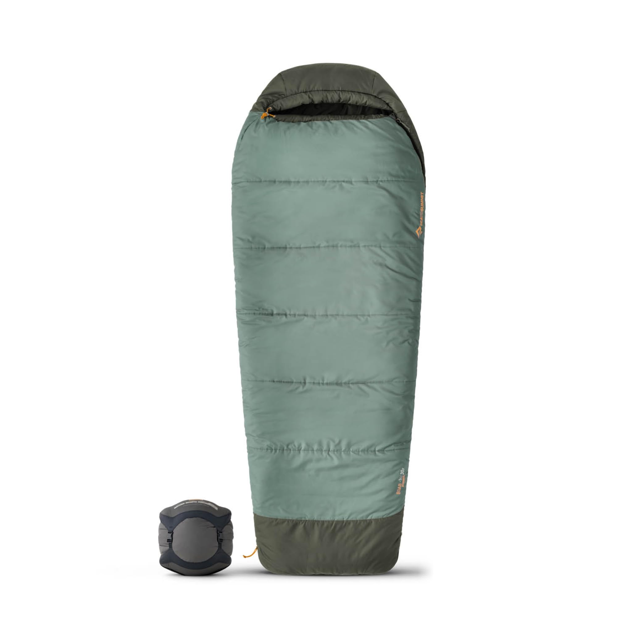Sea to Summit Boab sleeping bag with side-sleeper room for comfortable camping.