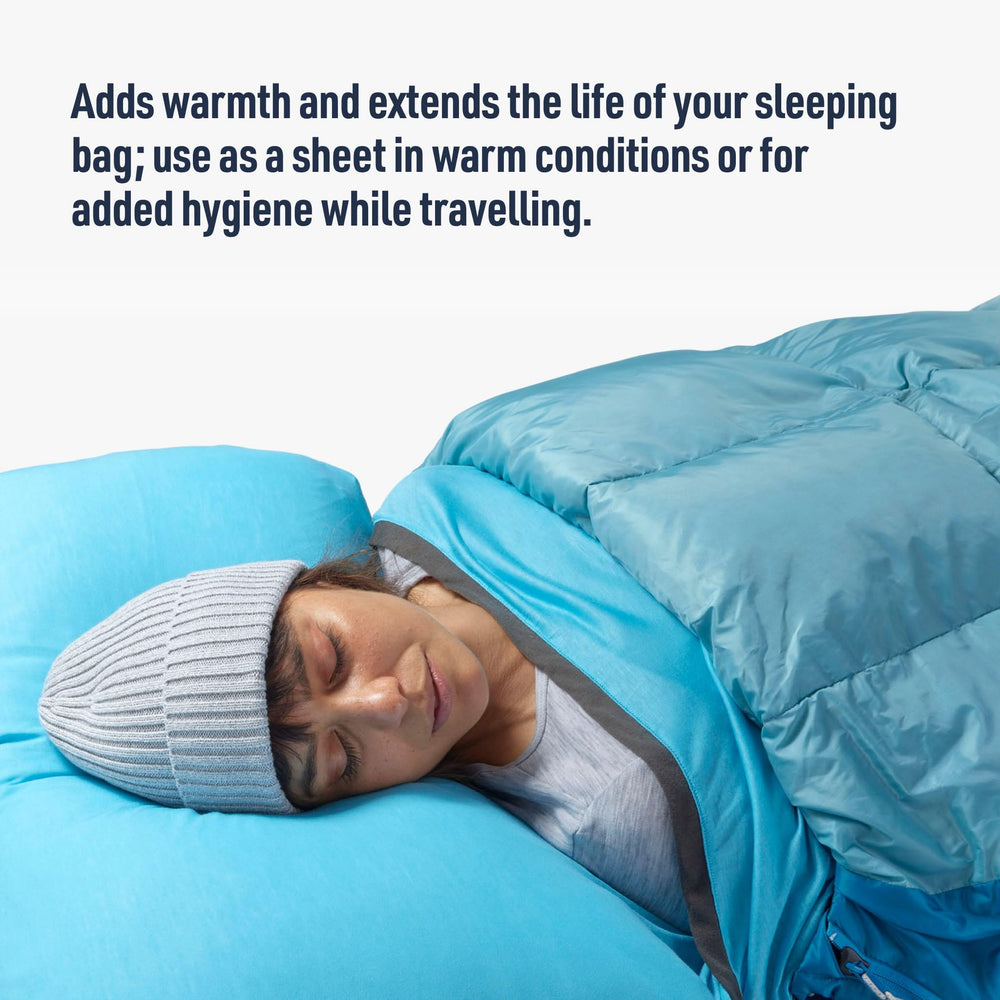 Sea to Summit Breeze Sleeping Liner highlights TENCEL Lyocell for soft next-to-skin feel