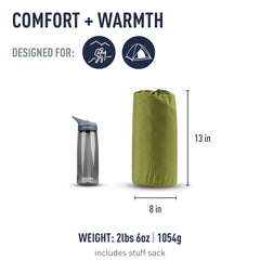 Sea to Summit mat in use on campsite with PillowLock attached